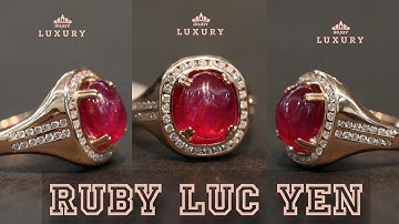 #Chiếc_Nhẫn nữ Ruby Lục Yên tự nhiên 100%, chất kính trong siêu VIP #iruby #daquy #ruby #nhan_nu