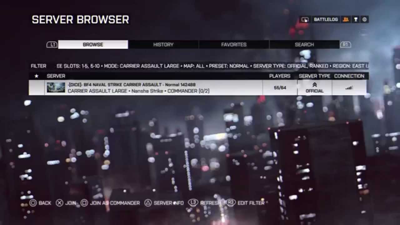 No Battlefield 4 Servers on Playstation 4 YouTube