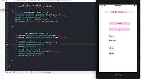 Birthday Application / Swift