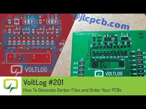 Voltlog #201 - How To Generate Gerber Files and Order Your PCBs