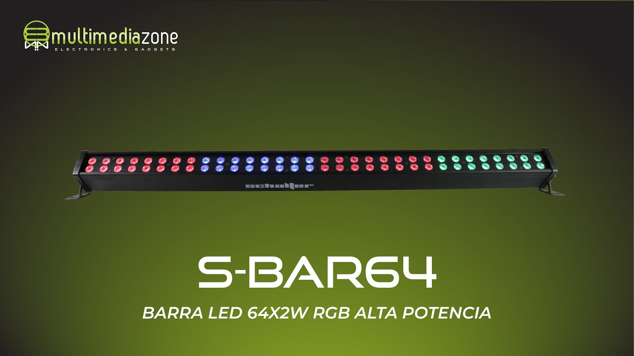 S-BAR64 - Barra LED 64X2w RGB 3 en 1 Alta Potencia SCHALTER 