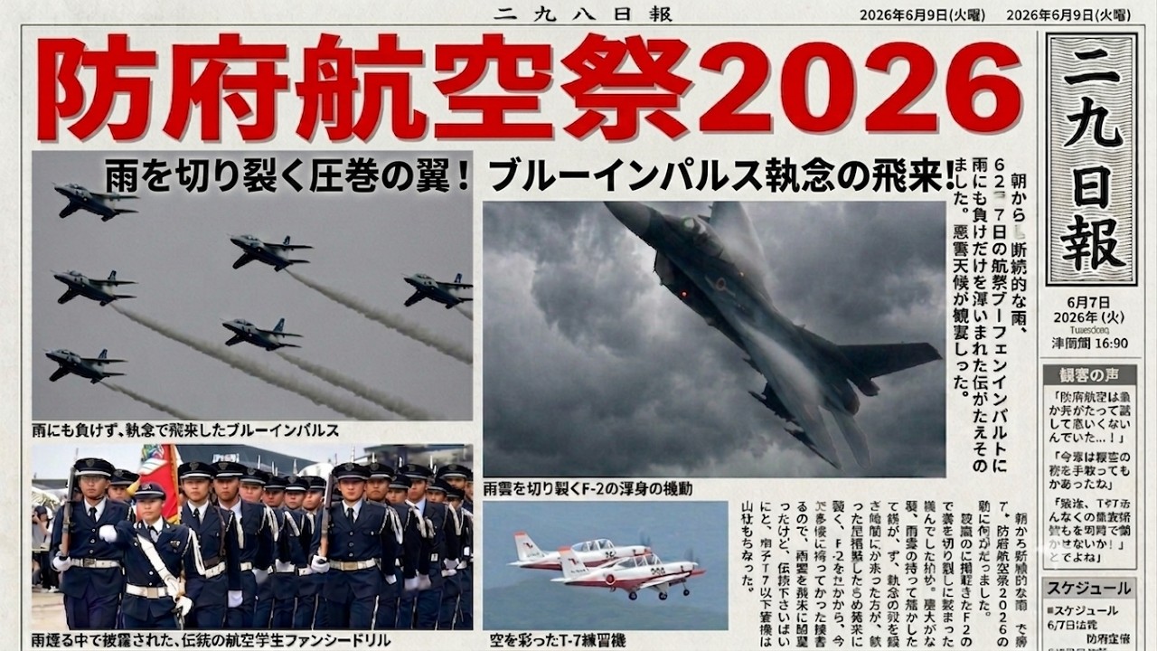 【防府航空祭2026】ブルーインパルス執念の飛来とF-2圧巻の機動飛行 なぜ防府北基地でブルーインパルスは難しいのか?【徹底解説】