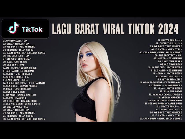 Lagu Barat ~ Lagu Barat Viral TikTok 2024 ~ Lagu Barat Terbaru 2024 Spotify Playlist class=