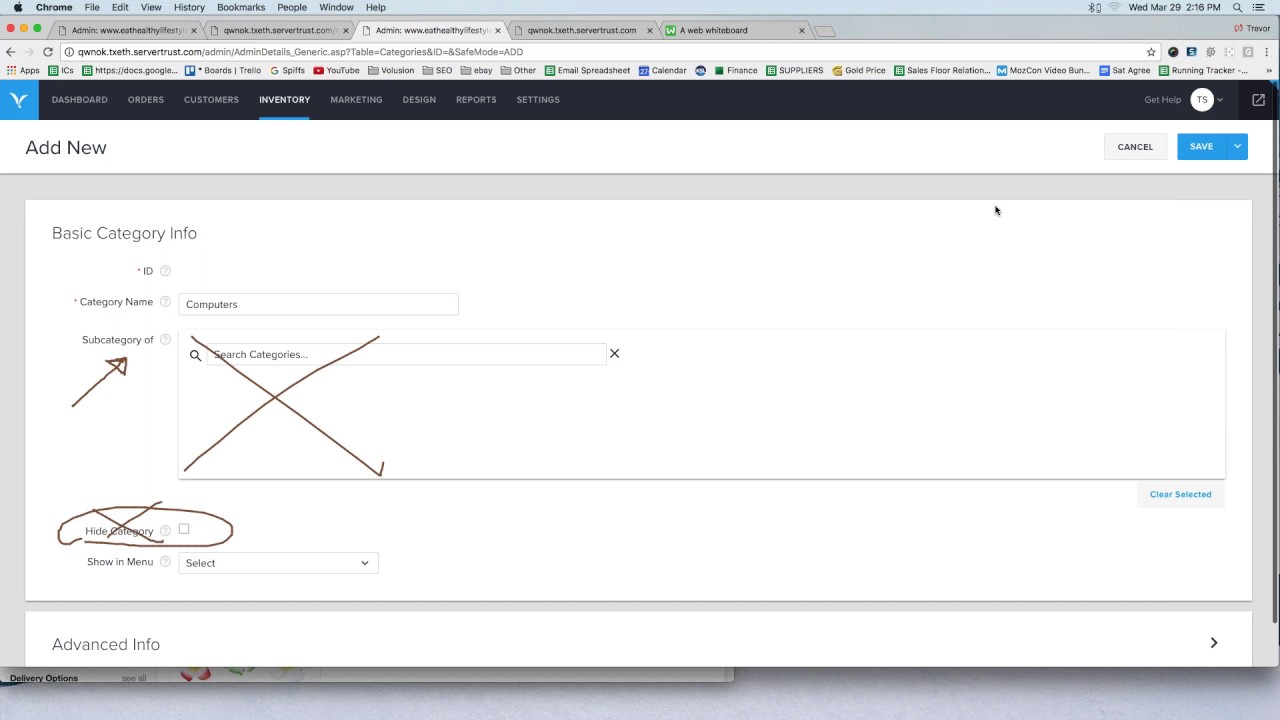 Volusion Training #57: Adding and Editing Categories for Beginners