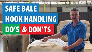 How to safely use a bale hook