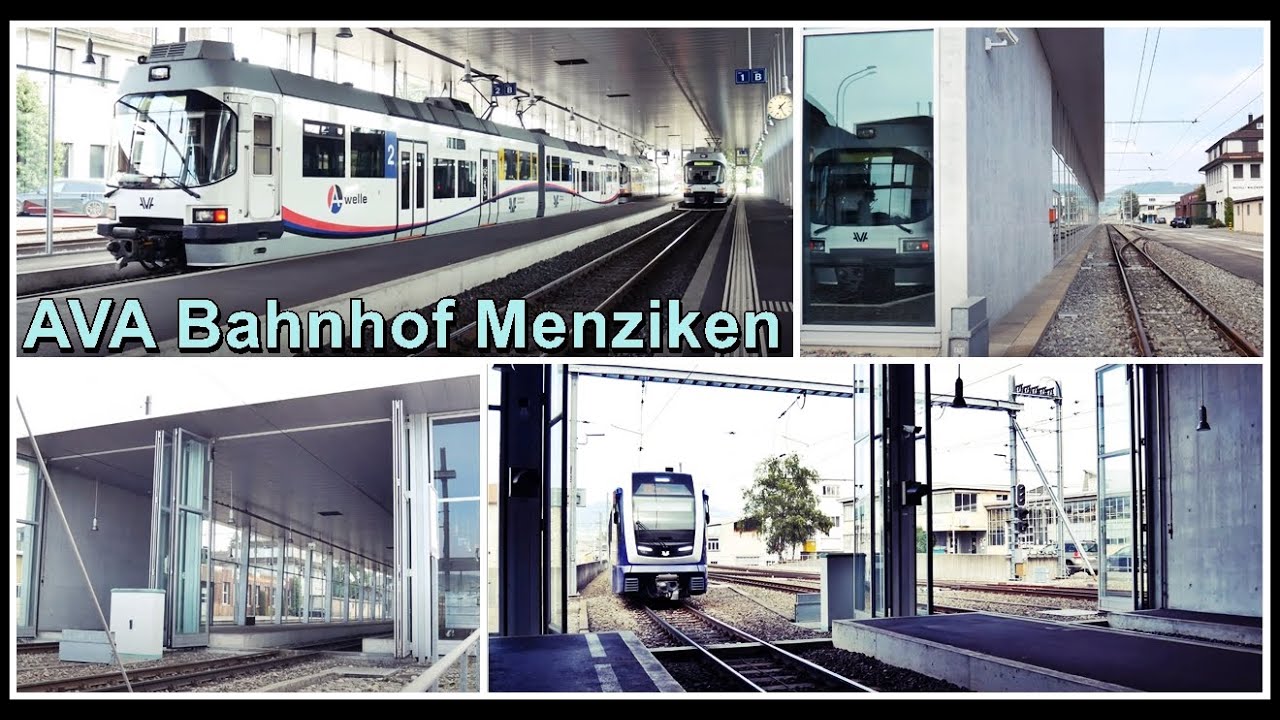 Aargau Verkehr AG /AVA Schmalspur Bahnhof Menziken, Kanton Aargau ...