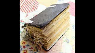 Prayer Journal from antique German religious book - 6 signatures and 216 pages - SOLD!!