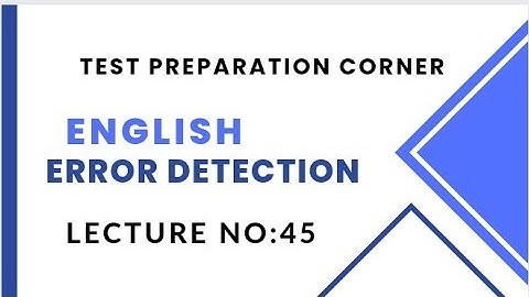 Error Detection lecture No:45|BPS 5 to BPS 15 |Spcs |FBR |FIA| MPT