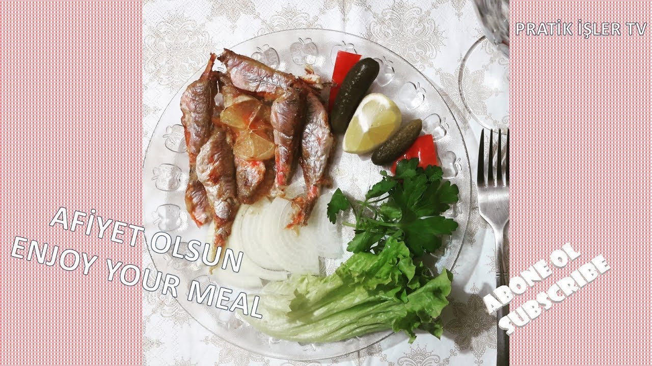 PRATİK YEMEKLER 1FIRINDA BALIK BARBUN PRATIC MEALS OVEN BARBUN #FLAVOR #TREND