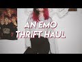 emo thrift haul + try on