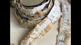Tutorial | making a ruffle trim roll: using up those scraps Part 1