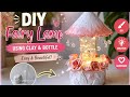 ✨ DIY Fairy Lamp Using Clay & Plastic Bottle Easy Handmade Home Decor Tutorial 🏡 @Jenna_Handcrafts