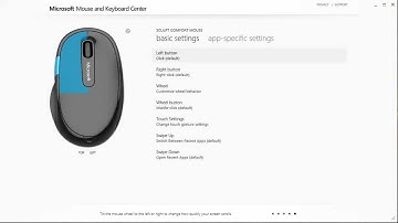 Microsoft Mouse and Keyboard Center - Sculpt Comfort Mouse