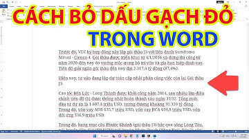 Cách Bỏ Dấu Gạch Đỏ Trong Word Mới Nhất