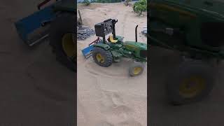 🚜 Mini Tractor Road Construction in Sand | Amazing DIY Mini Farming Project #shorts
