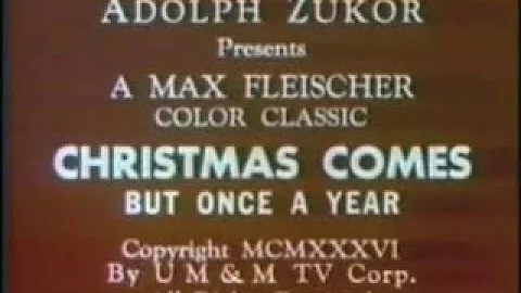Christmas Comes But Once A Year (1936) - Cartoon