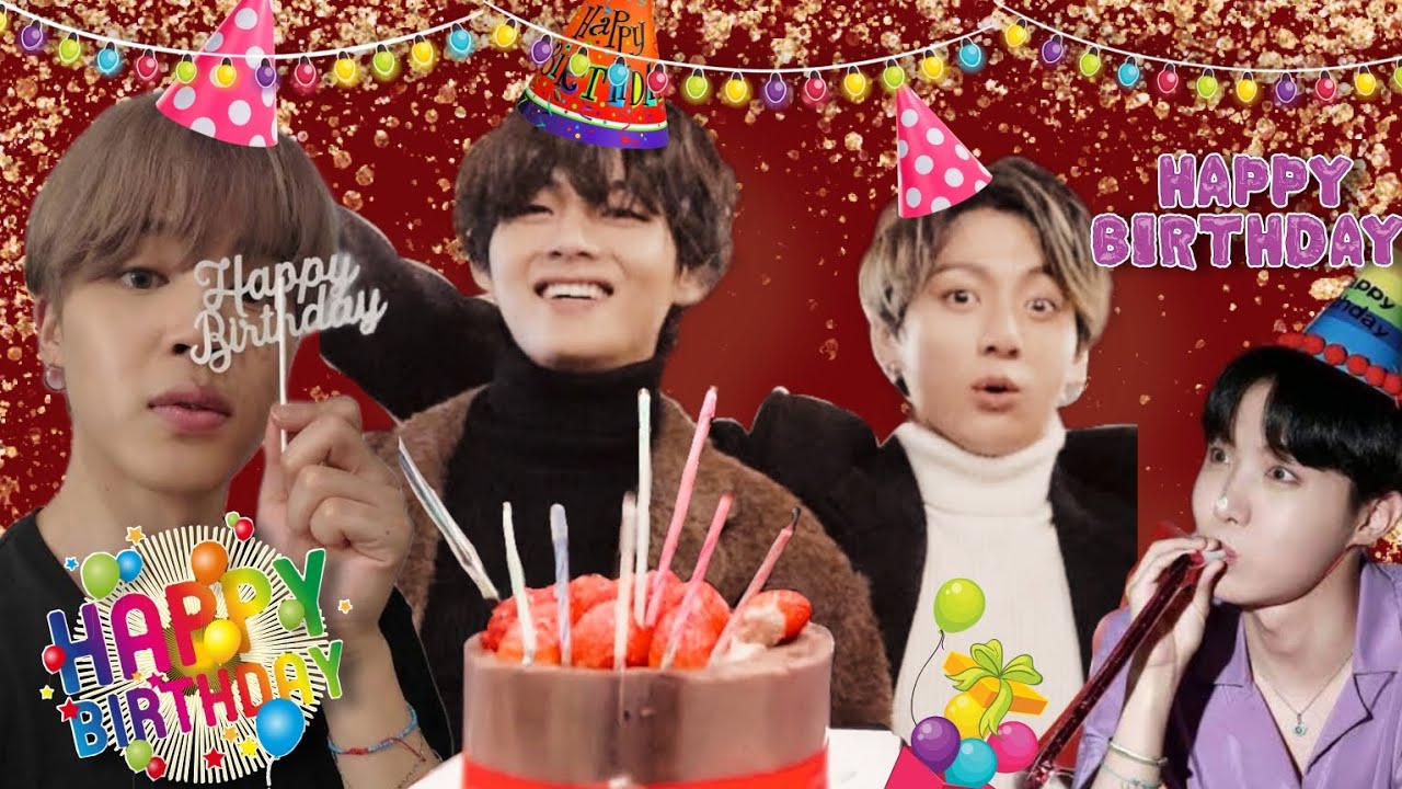 V 🐻 Birthday surprise by Kookie 🐰🎂🎉|Hindi dub 💜