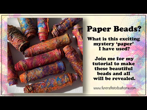 Paper Beads? Are They Or Aren&rsquo;t They? Watch And Find out. Free Printable Designs Included.