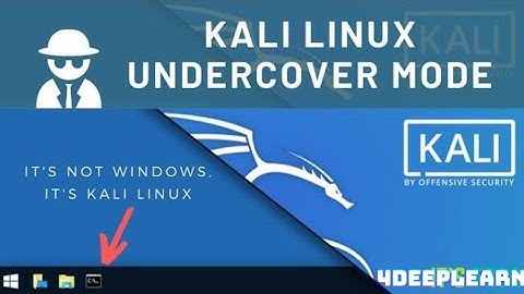 How to Convert Kali Linux into Windows 10 | How to use Kali Undercover mode on kali linux 2023.1|