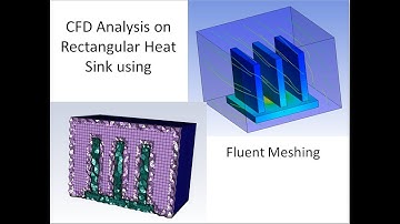 CFD Analysis on Heat Sink using Fluent Meshing and Solver