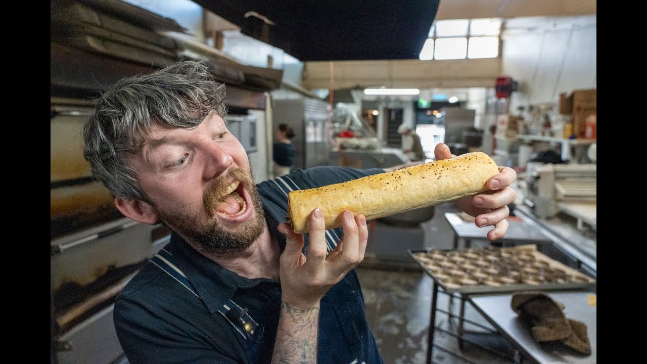 Mayfair Bakery Port Adelaide's Footlong Sausage Roll Eating Contest