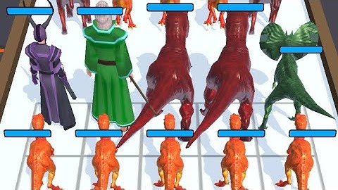 Max level dinosaurs Fight Merge Master level 351 HD #mergemaster #gaming #entertainment #dinosaurs