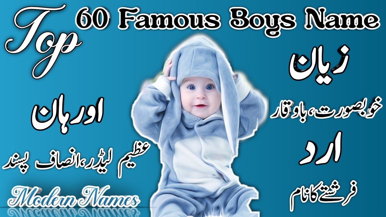 Top Trending & All Time Famous Islamic Baby Boys Name Meaning || Muslim Boys Name 2022 || New Na