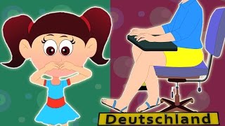 Kopf, Schultern, Knie und Zehen | Kinderkinderreime | Deutsch Compilation