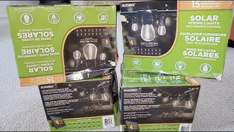 $20 SUNFORCE 35 FT Solar 15 LED String Automatic Lights Rechargeable Battery & Wireless Remote