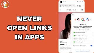 How To Never Open Links In App On DuckDuckGo Private Browser App screenshot 4