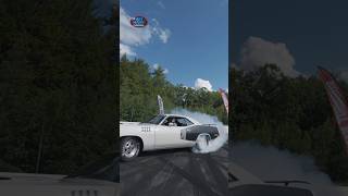 71 Cuda TEARING it up at the Burnout Nationals 🔥 #burnout @artmannpresents