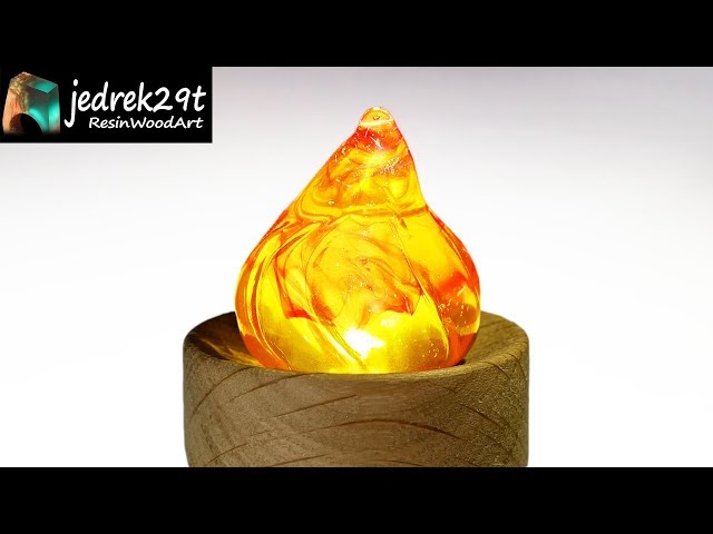 How to make Resin Fire, Flame / Resin Art - YouTube