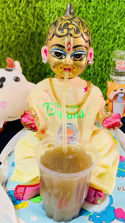 #krishna #lala #drinking #sugarcanejuice #jaishreekrishna #radheradhe 💛