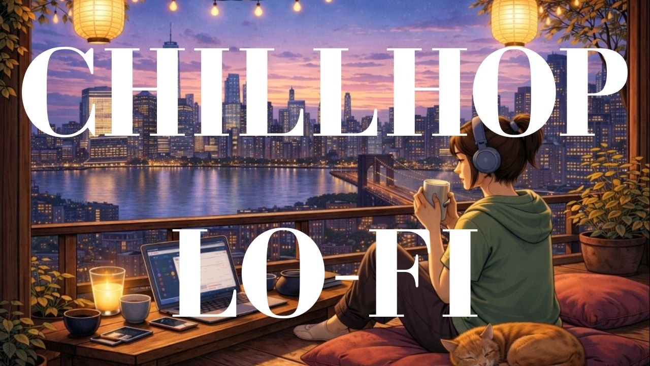 Уютная городская атмосфера 🕯️ Японский лоу-фай чиллхоп | Расслабляющие биты для учебы, работы и г...