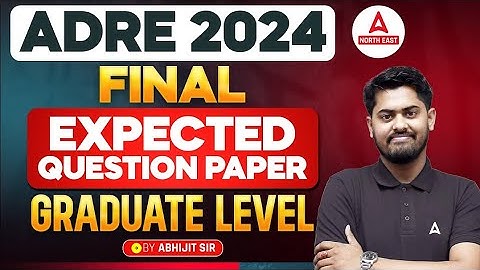 ADRE Maths Classes | ADRE Grade 3 Maths Graduate Level Question Paper | By Abhijit Sir