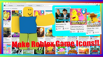 How to make roblox game Icons and Thumbnails!!(2020)
