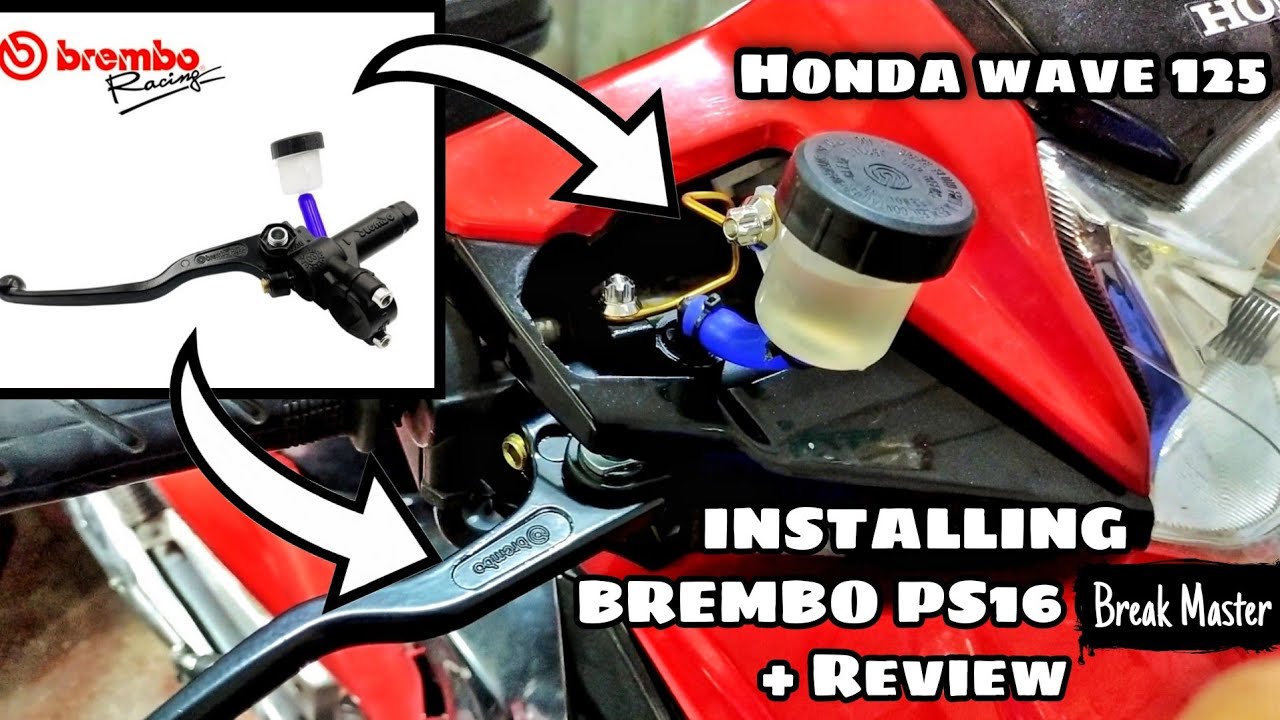 INSTALLING BREMBO PS16 BREAK MASTER | HONDA WAVE 125