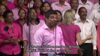 Video thumbnail of "Lever Chanter  / Libéré / Mo Ena La Vie Jésus En Moi / Ne Crains Pas La Tempête"