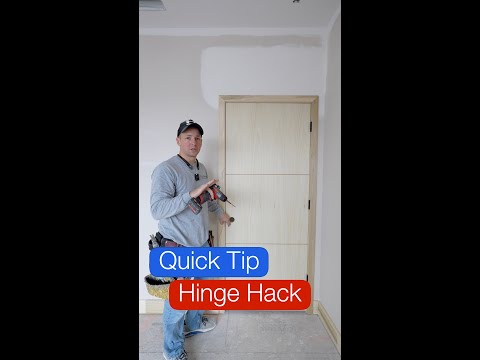 Door Install Trick - DON'T SCREW THROUGH THE HINGE!!!