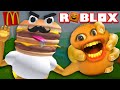 Mr. Burger is trying to EAT ME!!! | Fast Food Obby