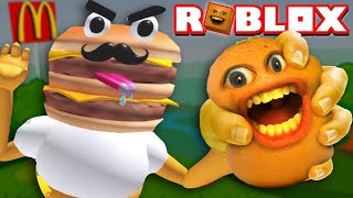 Mr. Burger is trying to EAT ME!!! | Fast Food Obby