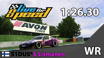 S1DUS*S.Litmanen: 1:26.30 on WE1 / XRR | Live for Speed World Records Ep. 12