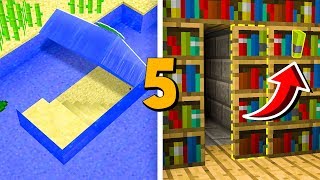 5 PASSAGES SECRETS QUE VOUS POUVEZ FAIRE SUR MINECRAFT !