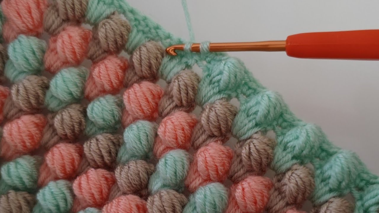 Super Easy crochet baby blanket popcorn pattern for beginners Trend