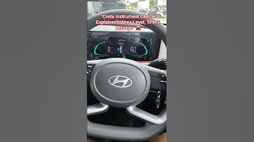 🚘"Creta Instrument Cluster Explained! | Urea Level, TPMS, Mileage & More"🔍 #hyundaicreta #creta2025