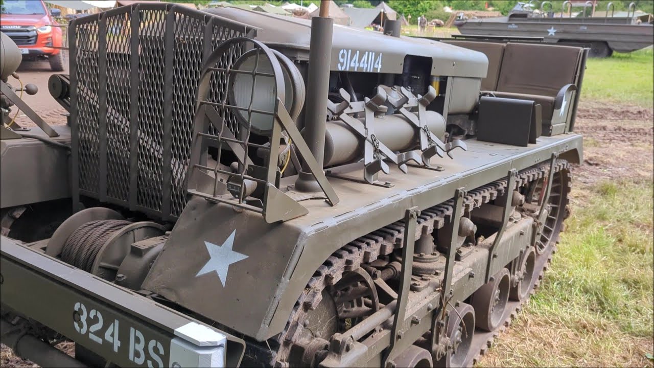 Cletrac M2 high speed tractor, close up  at the Overlord Show 2024