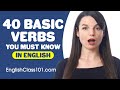 40 Basic Verbs You Must Know - Learn English Grammar