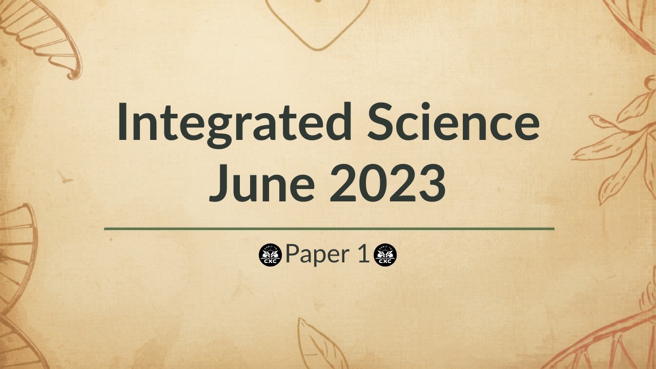 Integrated Science June 2023 Paper 1 - YouTube