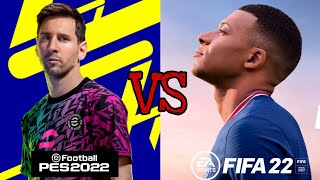 eFootball 22 vs FIFA 22 | Trailer comparison