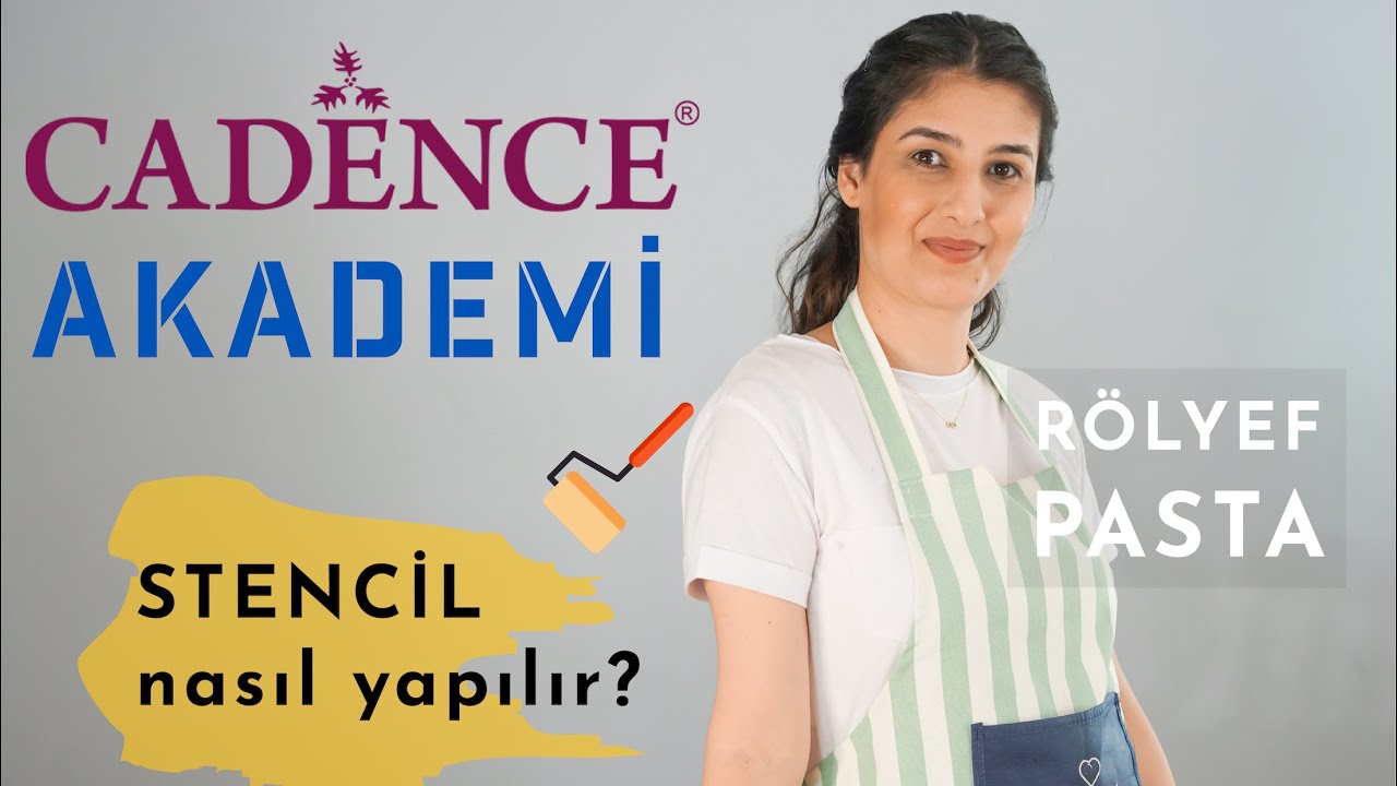 Dokulu Stencil Uygulaması Nasıl Yapılır? Rölyef Pasta Kullanımı YouTube